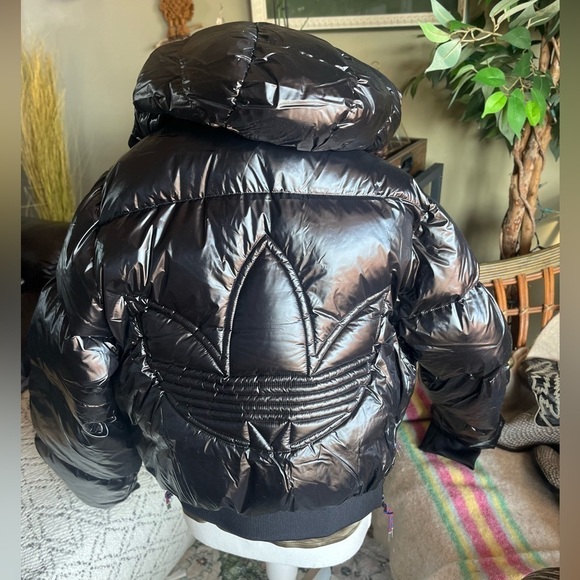 Adidas Premium Down Fill Black Puffer Jacket - Picture 7 of 11